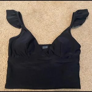 NWT! Old Navy Crop Top Ruffled Sleeves - Size S
